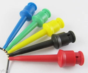 20sets 5Colors High Quality Nylon PA Copper Flexible Large Test Hook Clip Probes - Picture 1 of 8