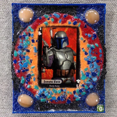 JANGO FETT: CD + Estuche Collage Arte Hecho a Mano Listo para Colgar 2024 Glenn Shiring Foto 1 de 4