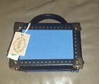 Isabelle Blue Box Hand Bag / Vegan Leather Sustainable Eco-Friendly Lead Free