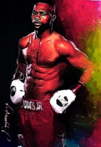 Roy Jones Jr. 2019 Authentic Artist Signed Giclée Print Card 46 of 50 - Bild 1 von 4