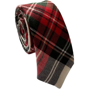 Dress Stewart Scottish Tartan Skinny Tie - Picture 1 of 1