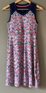 Title Nine Dress Small Sleeveless Mesh Chevron Athletic Travel Sport - Picture 1 of 7