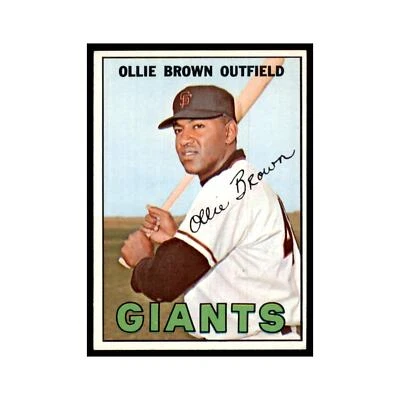 1967 Topps Ollie Brown Giants #83 - Image 1 of 3