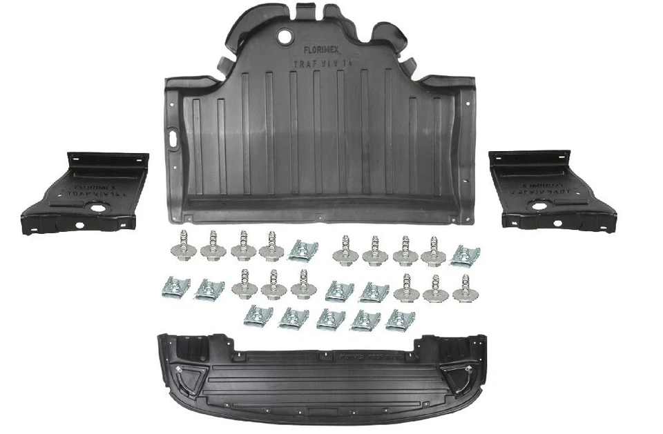 UNTERFAHRSCHUTZ MOTORSCHUTZ + EINBAUSATZ CLIPS RENAULT TRAFIC VIVARO B NV400 14-