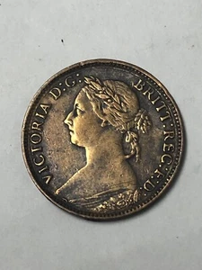 1881-H GREAT BRITAIN Farthing Please Check Out Our Inventory - Picture 1 of 2