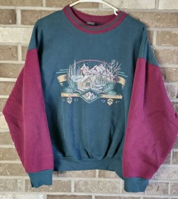 Sudadera HL Miller dorada talla grande manga larga vintage cabina de nieve Foto 1 de 3