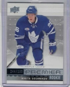 Nikita Soshnikov 16-17 Upper Deck Premier Rookie /299 #R-17 Toronto Maple Leafs - Foto 1 di 1