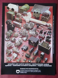 5/1983 PUB MICROTECNICA TORINO ENGINE EQUIPMENT ACTUATION CONTROL SYSTEMS AD - Imagen 1 de 1