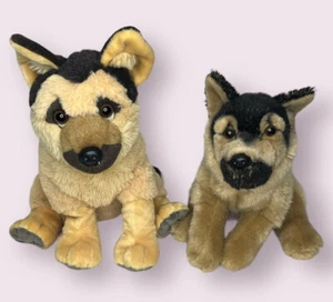 Deutscher Schäferhund REALISTISCHES Plüschtier Stofftier Hunde Paar 2 weiche entzückende Spielzeuge - Bild 1 von 7