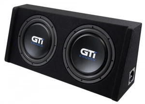 Crunch GTi300T Gehäuse Subwoofer Bass flach Kofferraum 2x 30cm 12" Zoll Kiste - Bild 1 von 4
