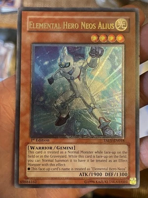 Yugioh: Elemental Hero Neos Alius - TAEV-EN018 - Ultimate Rare - 1st Edition NM - Image 1 of 4