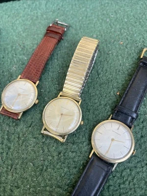 Reloj digital Wittnauer Polara para hombre chapado en oro 14K, vintage Foto 1 de 4