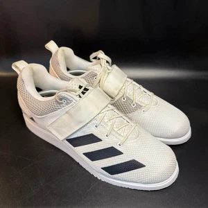 Adidas Powerlift 4 Gewichtheben Schuhe weiß schwarz Herren Größe 12,5 Training - Bild 1 von 6