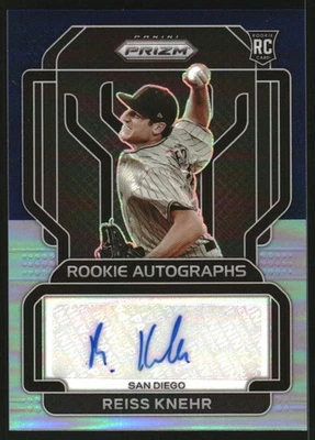 2022 Prizm Rookie Autographs Prizms Navy Blue Carolina Blue #48 Reiss Knehr /25 - Image 1 of 2