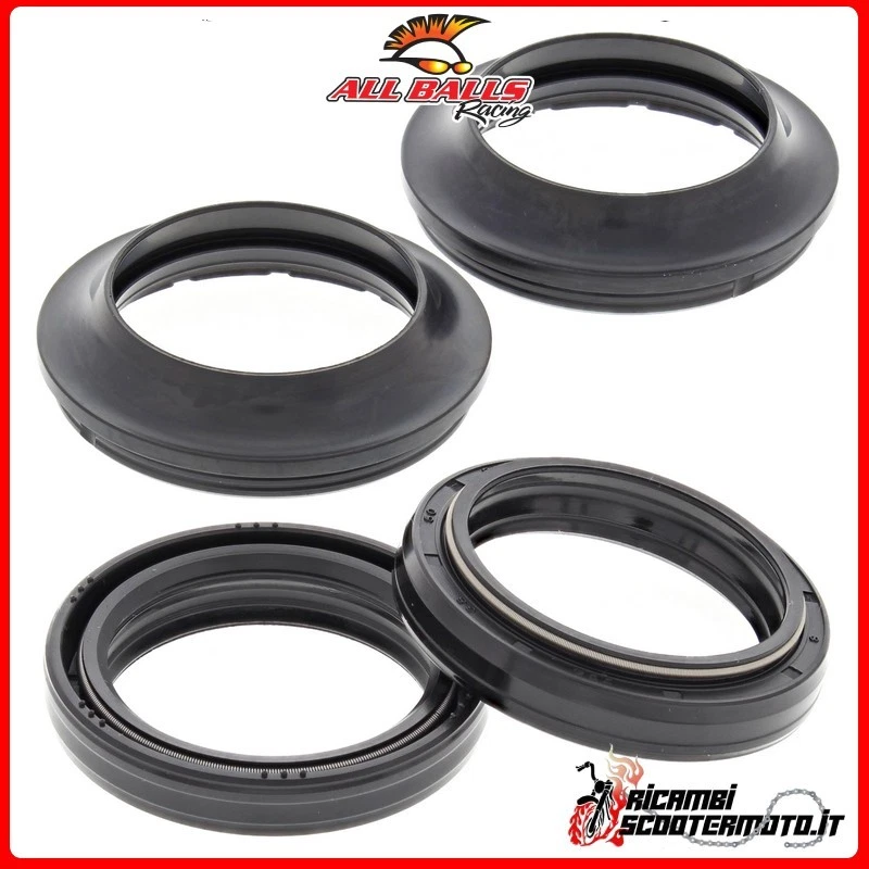 KIT PARAOLI E PARAPOLVERE FORCELLA ALL BALLS KAWASAKI ZX750 (NINJA) 750R 1989 56 Foto 1 de 1