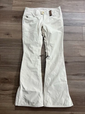 HOLDEN Softshell Snow Ski Pants Vents Zips Waterproof RN124620 Beige Women M - Image 1 of 4