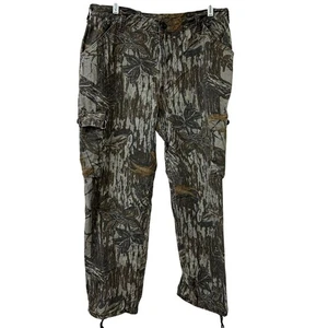 Liberty Vtg Mens Sz Large 36-38 Realtree Camouflage Baggy Cargo Pants Gorpcore - Picture 1 of 6