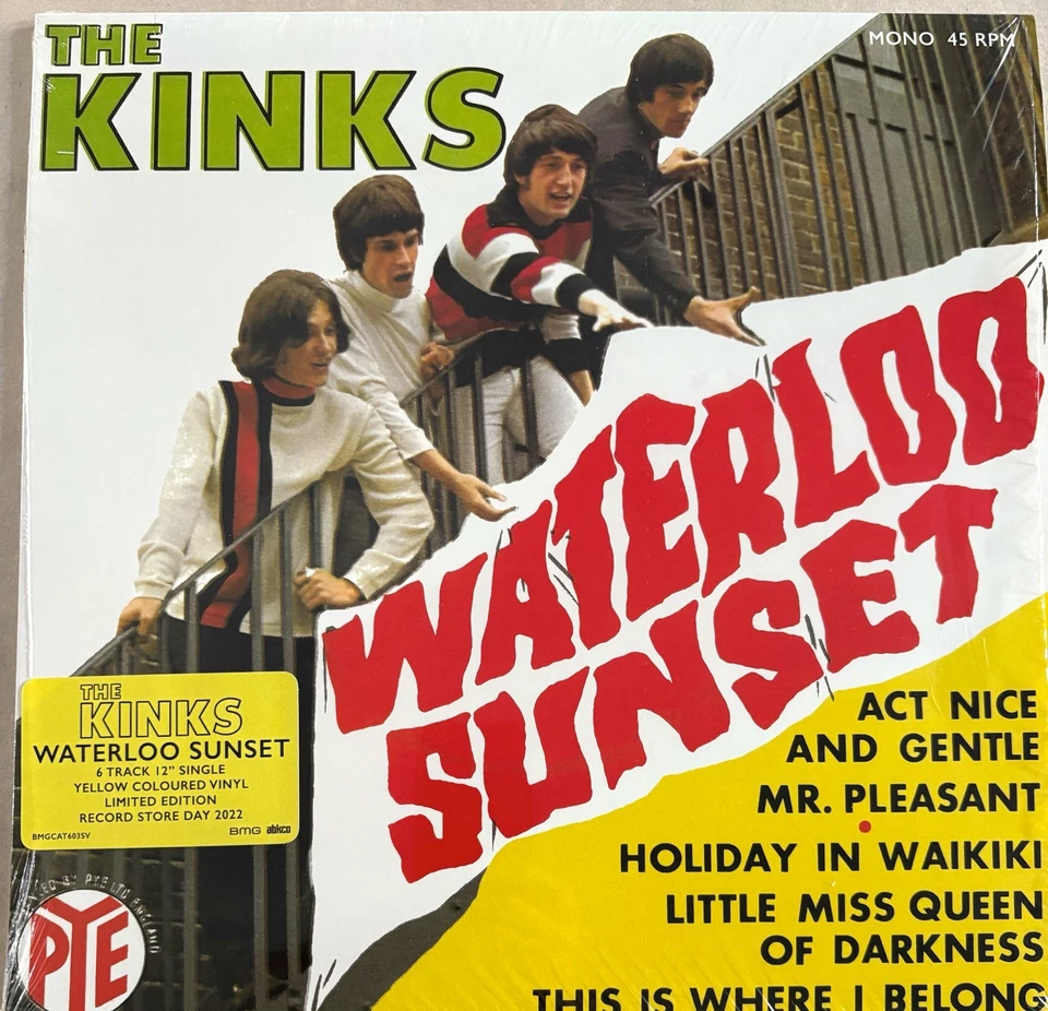 THE KINKS - Waterloo Sunset Yellow VINYL EP RSD 2022 BMG Exc Cond! MC1 - Image 1 of 3