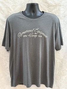 REI Co-op Men’s Logo T-Shirt~Size XL~S/S Cotton-Poly GRAY - Picture 1 of 5