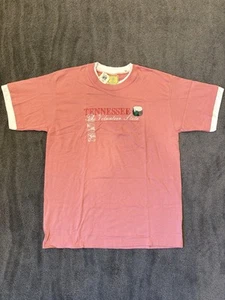 Vintage Tennessee Shirt Pink Short Sleeve Volunteer State USA 90s Size Large - Picture 1 of 7