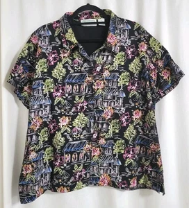 Camisa de Colección Shenanigans 3XL Neón Floral Abotonada Grannycore Playa Años 90 - Imagen 1 de 6