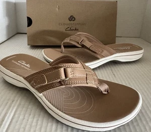 CLARKS Cloudsteppers Women’s Sz 7 M BREEZE SEA Warm Beige NWB MSRP $55 - Bild 1 von 6