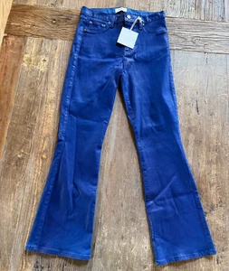 Jeans svasati con zaffiro rivestiti Pistola Lennon taglia 26 - CAMPIONE vita alta - nuovi con etichette - Foto 1 di 11