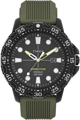 Mens New Timex Expedition Gallatin 44mm Indiglo Light 50m Waterproof Watch - Image 1 of 4