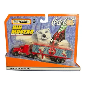 Matchbox Big Movers 1:87 Scale Mack Semi Truck & Trailer, Coca Cola - Picture 1 of 2