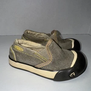 Keen Boys 8T Tweed Brown Slip On Sneaker - Picture 1 of 8