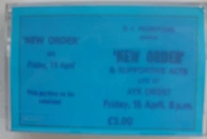 New Order live Ayr 1983 rare cassette - Picture 1 of 2