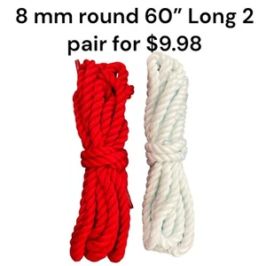 Round Strings Shoelaces for Sneakers Shoes Boots Fast Shipping from U.S. - Picture 1 of 4