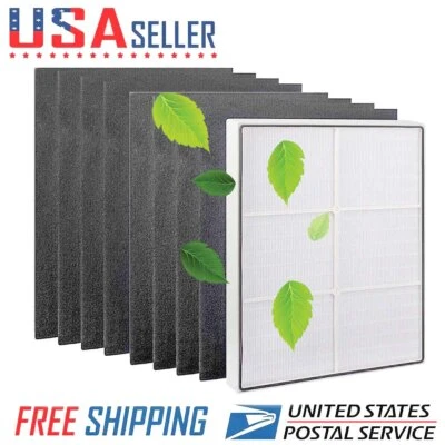 HEPA filter and 1-8 Pcs carbon pre-filter for Whirlpool Whispure Air Cleaner - Image 1 of 4