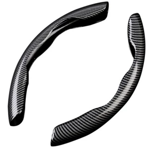 38cm Car Steering Wheel Booster NonSlip Cover Carbon Fiber Look Protect Interior - Picture 1 of 10