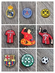 FOOTBALL TEAMS PLAYERS Croc Charms MIX MATCH DISCOUNT ALL OUR SHOP 10000+CHARMS - Picture 1 of 88