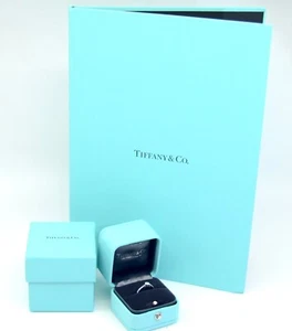 Tiffany & Co. Harmony Ring Pt950 with Diamond 0.22ct E VS1 w/boxCase/Certificate - Picture 1 of 12