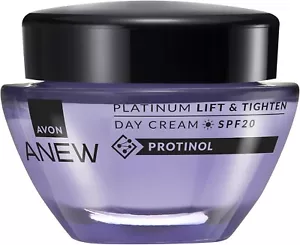 NEW Avon Anew Platinum Lift & Tighten Day Cream with Protinol SPF 20 1.7oz /50ml - Picture 1 of 16