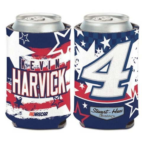 Kevin Harvick 2020 Wincraft #4 Stewart-Haas Racing Patriotic 12oz Can Coolie Cover