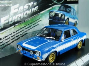 FAST & FURIOUS 1974 BRIAN'S FORD ESCORT MK1 1/43 SIZE FILM MOVIE TYPE Y0675J^*^ - Picture 1 of 7