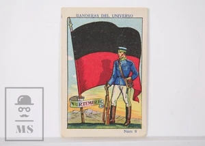 1920's Trading Card - Flag & Soldier. 9, Wurtemberg. Germany - Spanish Coffee - Picture 1 of 2
