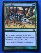 MTG Magic the Gathering FECUNDITY 8th Edition FOIL