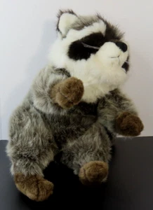 Vintage 1991 La-Z-Boy Raccoon 14” Plush Stuffed Animal Realistic No Paper Tag - Picture 1 of 8