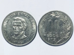 Uruguay ~ 100 Pesos 1973 ~ Moneda Coleccionable Moneda Uruguaya - Imagen 1 de 1