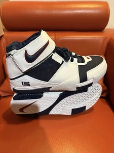 Size 9.5 - Nike Zoom LeBron 2 2004 USA Brand New In Box II Air Blue White - Picture 1 of 7