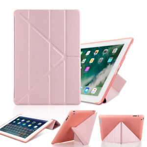 For Apple iPad 9.7" 10.2" Air mini Pro 11 Leather&Silicone smart Soft Case Cover