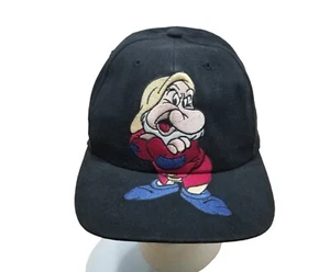 The Walt Disney Company Grumpy Snapback Cap Hat Goofys Hat Co. Embroidered Black - Picture 1 of 24