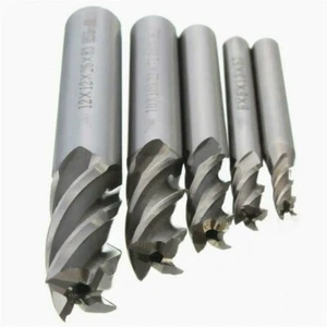 Durable End Mill End Milling Cutter 5 Pcs/set CNC Carbide Drill High Speed Steel - Picture 1 of 9