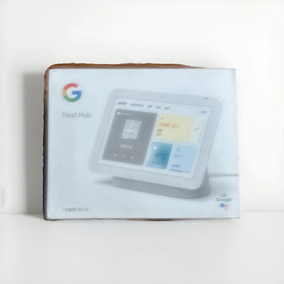 Google Nest Hub (2nd Gen.) GA01331-TW,  Smart Display - Chalk Brand New - Image 1 of 4