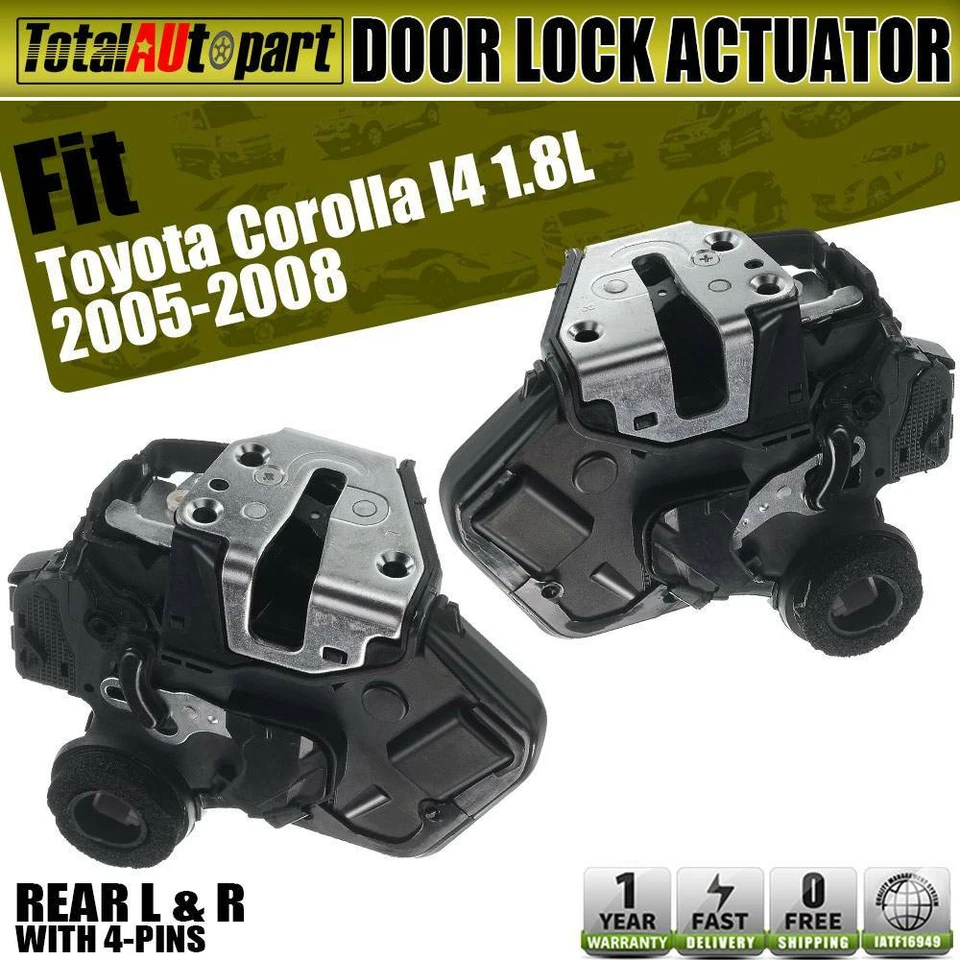 2x Actuador de bloqueo de puerta trasero izquierdo y derecho para Toyota 4Runner Camry Lexus ES300 Foto 1 de 4