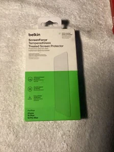 Belkin screen force tempered glass For Iphone 15 Plus And 14 Pro Max 92A - Picture 1 of 2